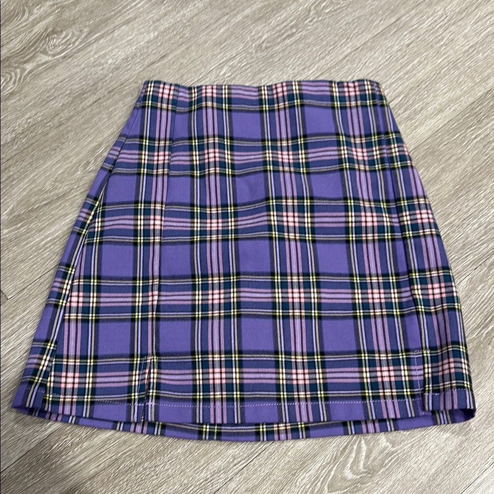 Plaid Purple Skirt